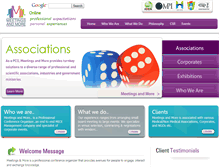 Tablet Screenshot of meetingsnmore.com